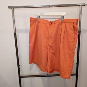 Haggar Men's Cool 18 Gabardine Pleated Shorts Size 46 Waist